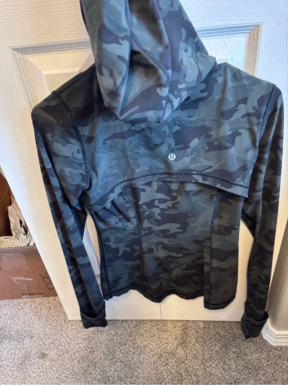 lululemon athletica Women's Camo Zip Hoodie - Black/Green